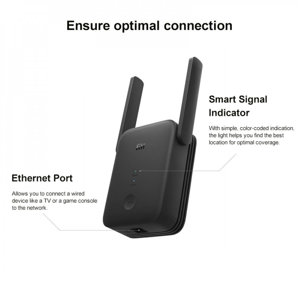 Xiaomi AC1200 high speed wifi repeater With ethernet port